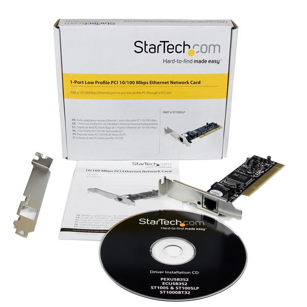 Startech LP PCI 10 100 Network Adapter Card