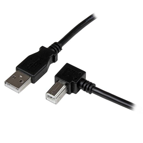 1m USB 2.0 A to Right Angle B Cable MM