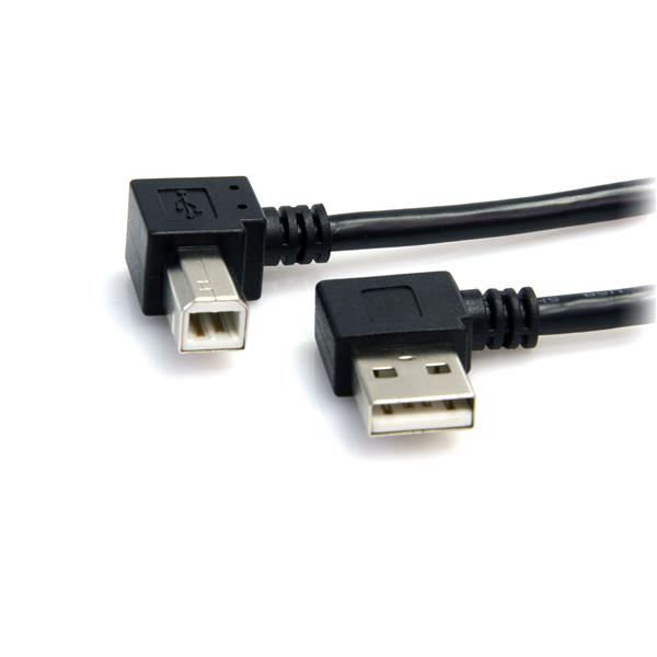 3ft A to B Right Angle Cable USB MM
