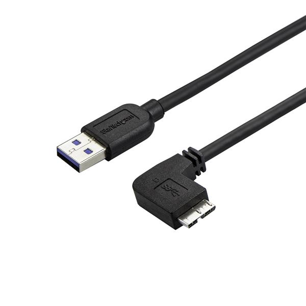 1m USB 3.0 A to Micro B Right Angle Slim