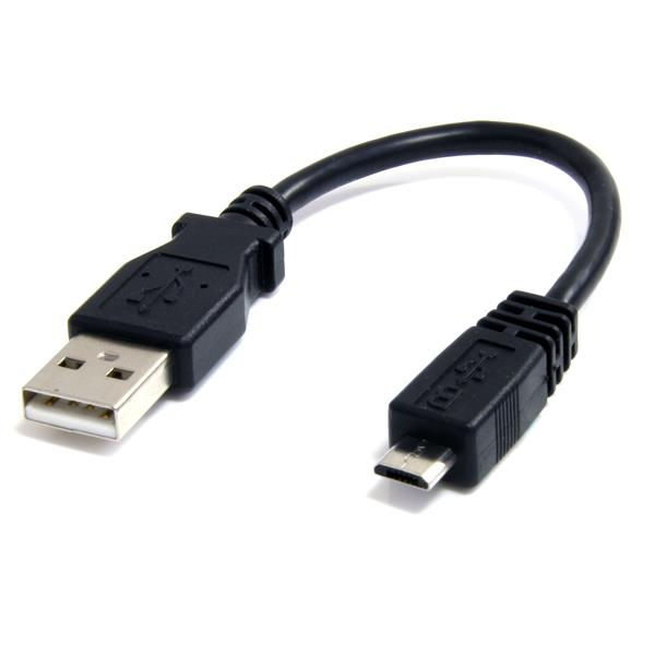 6in Micro USB Cable A to Micro B