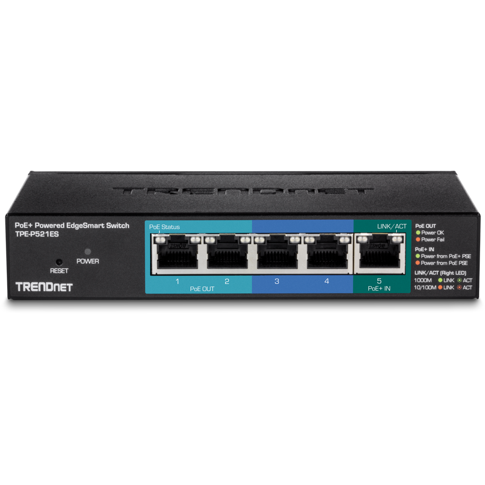 5 Port Gigabit PoE EdgeSmart Switch 15W