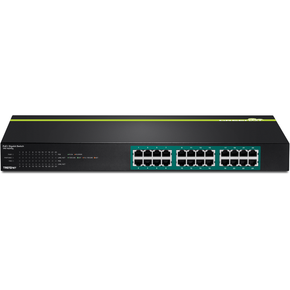 24 Port GREENnet Gigabit PoE Switch