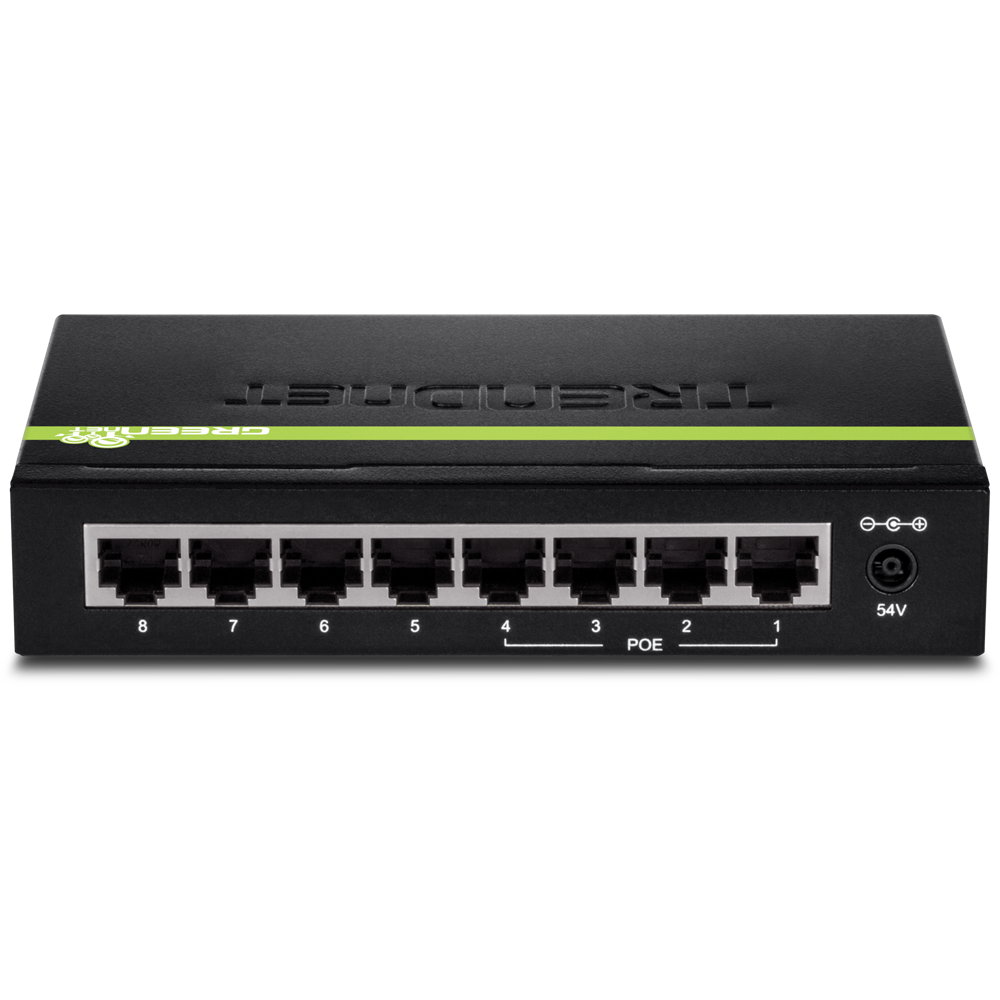 8 Port GREENnet Gigabit PoE Switch