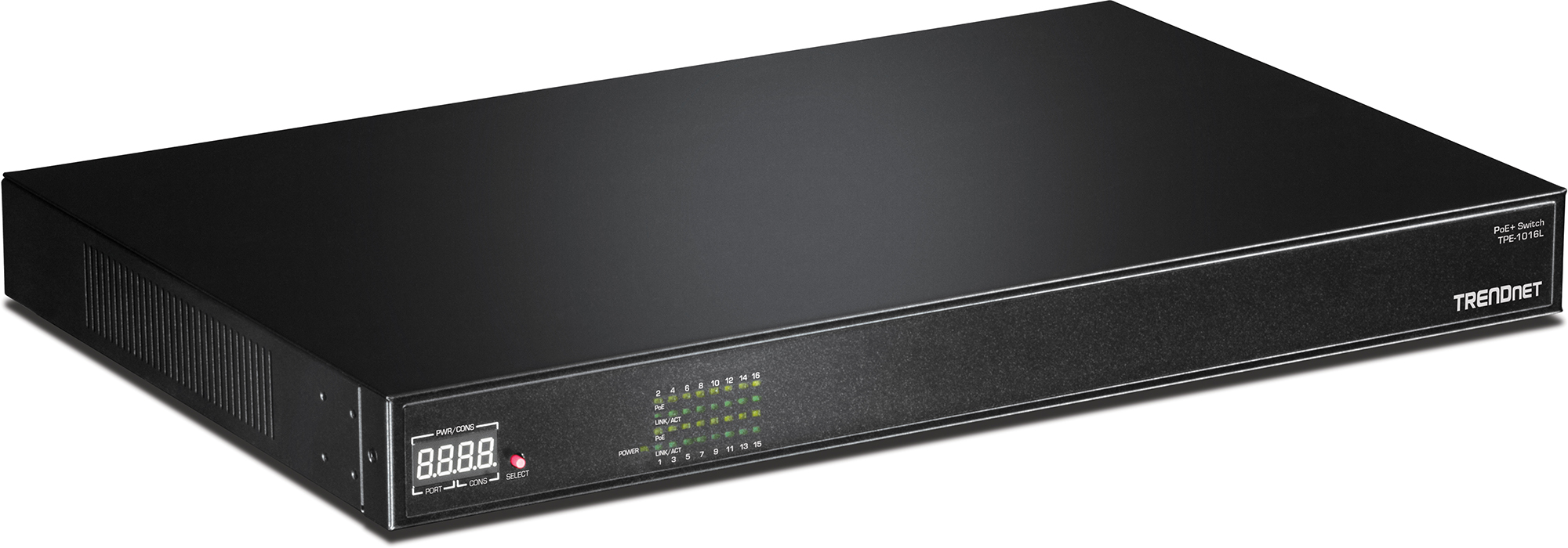 16 Port 10 100 Mbps 250W AV PoE Switch