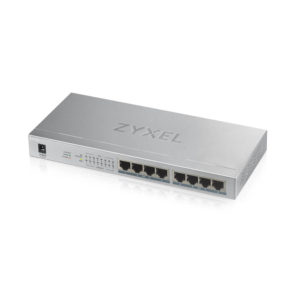 Zyxel 8 Port Gbit Unmanaged PoE Switch