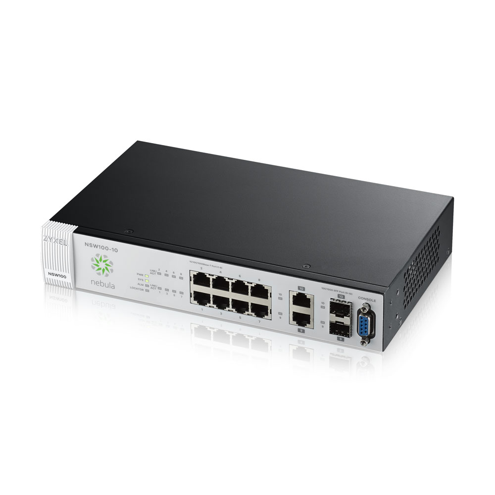 Nebula 8 Port 2x1GB Uplink Cloud Switch