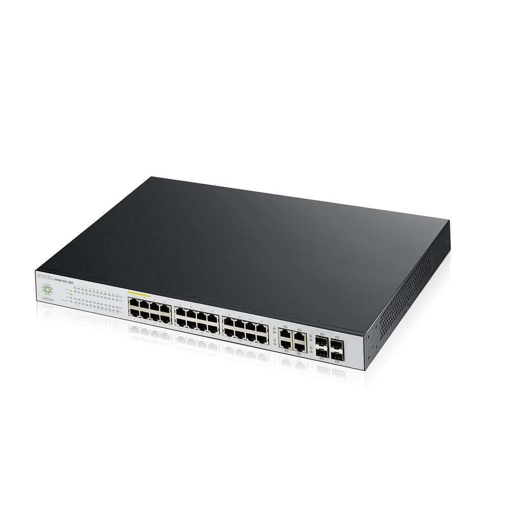 28 Port GbE Nebula Cloud PoE Switch