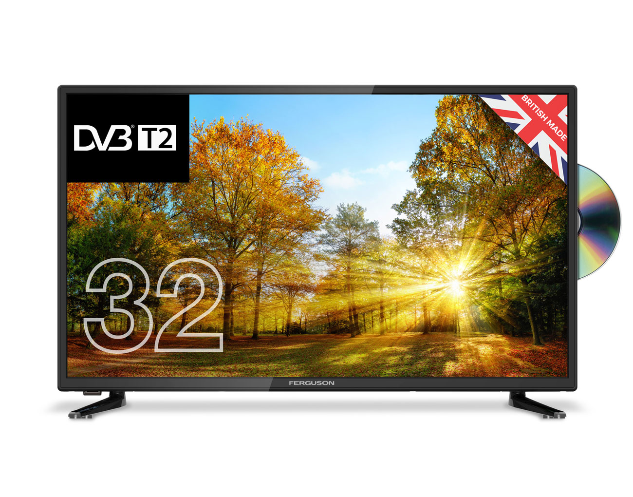 32in HD Ready LED TV DVD Combi