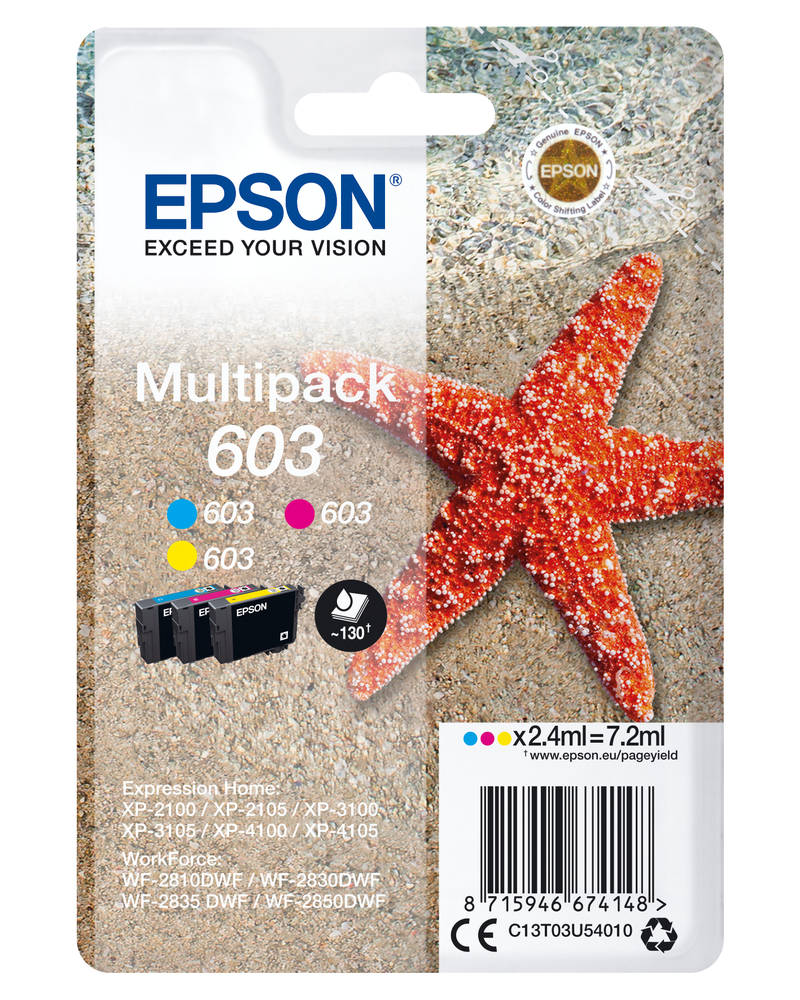 EPSON 603 C/M/Y COLOURS INK PACK 2.4ML Review