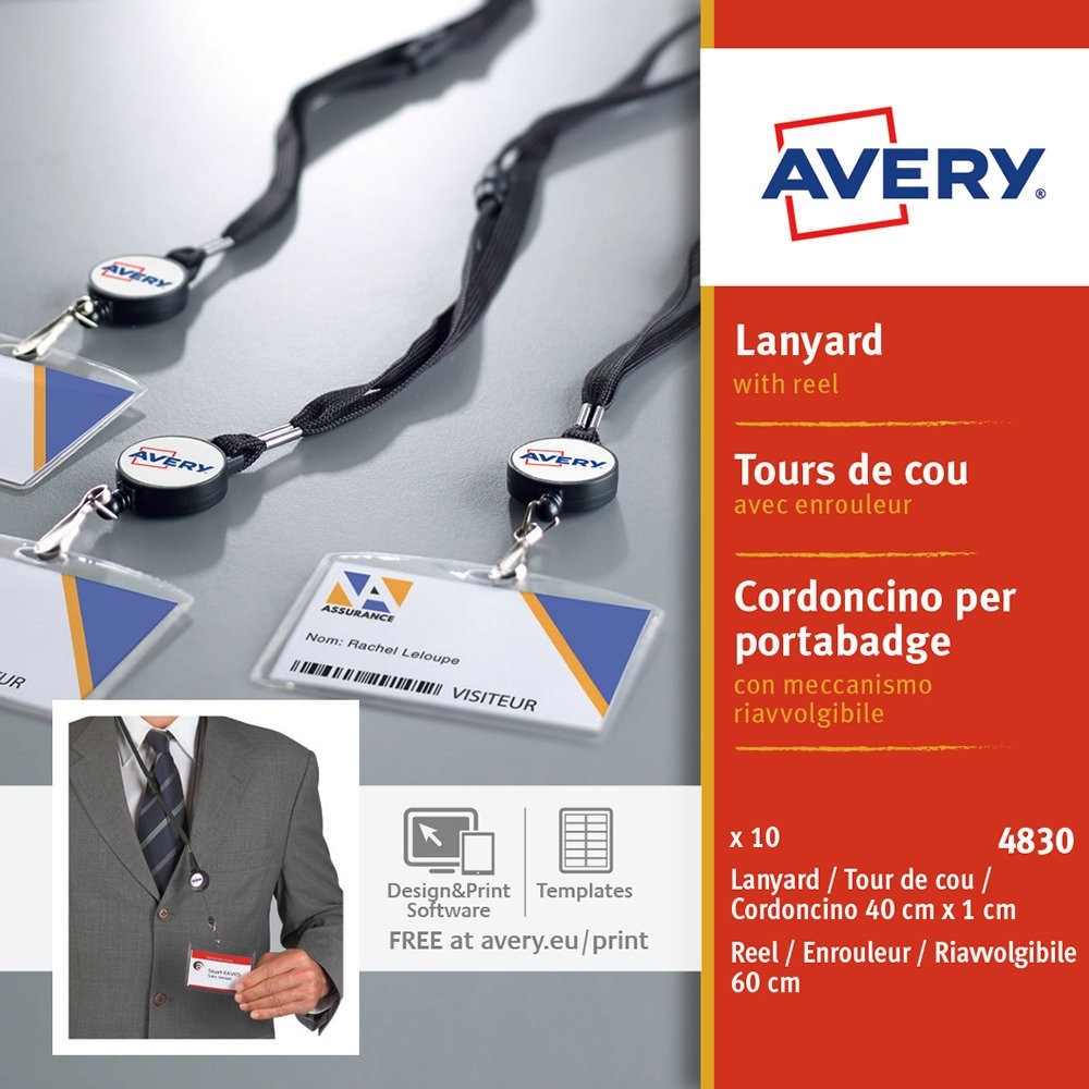 Avery Lanyard with Reel 400x10mm Lanyard 600mm Reel PK10 Review