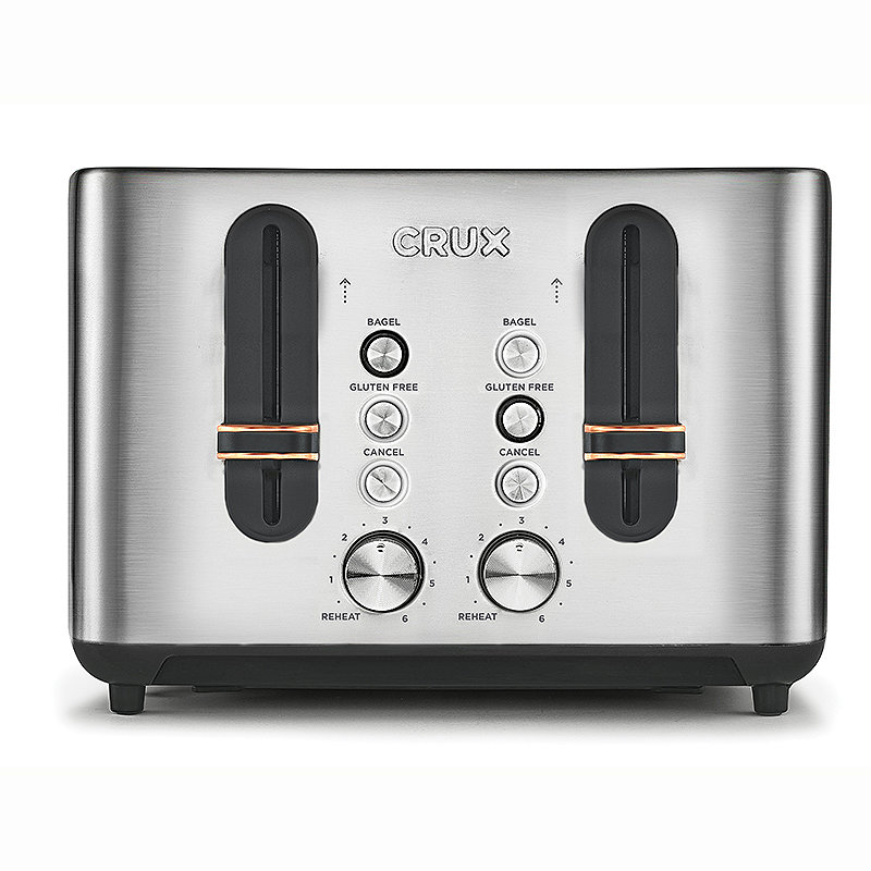 Crux 4 Slice Stainless Steel Toaster