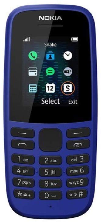 Mobile Phones Nokia 105 Blue Mobile Phone