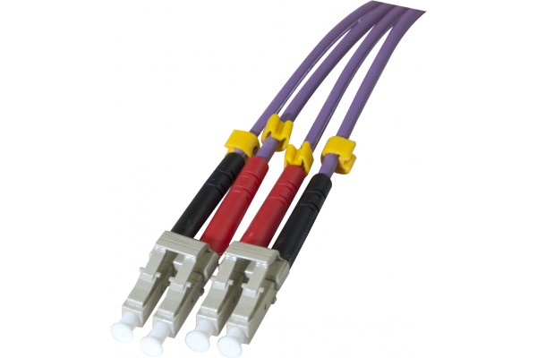 10m Fibre OM3 LSZH 50125 LCLC Aqua Cable