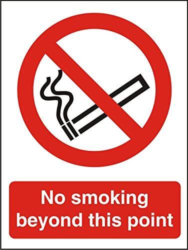 Stewart Superior No Smoking Beyond Sign A4