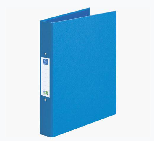 Exacompta CleanSafe Ring Binder Card with Anti-Microbial Paper 2 O-Ring 30mm Rings Blue (Pack 10)