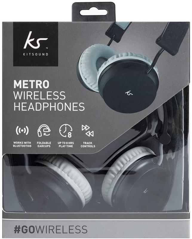KitSound Red Metro Bluetooth Headphones