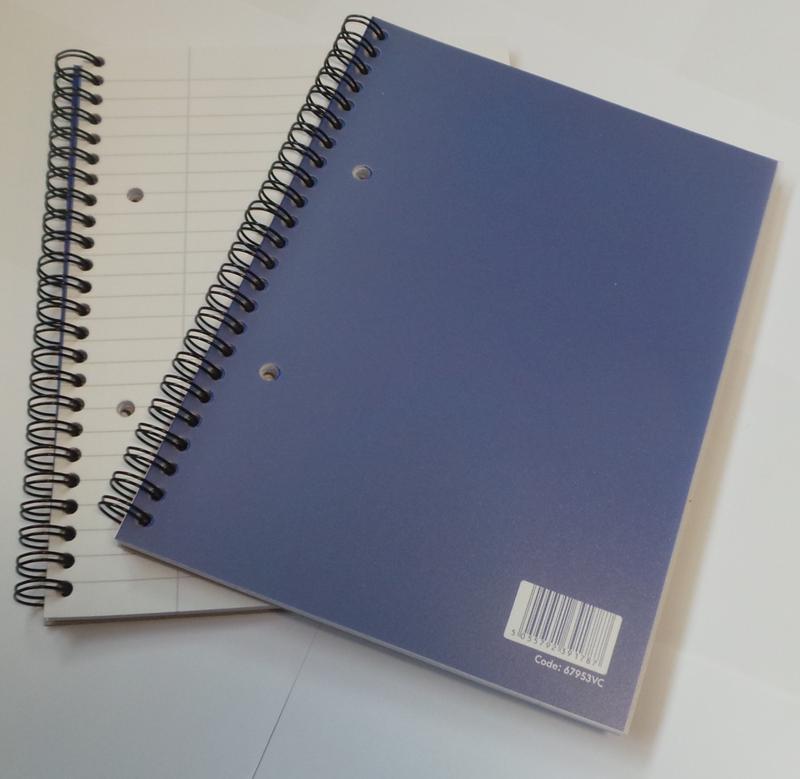 ValueX A5 Plus Wirebound Polypropylene Notebook Ruled 160 Pages Blue (Pack 10)