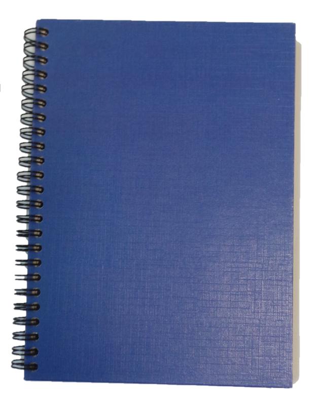 ValueX A5 Wirebound Hard Cover Notebook Ruled 160 Pages Blue