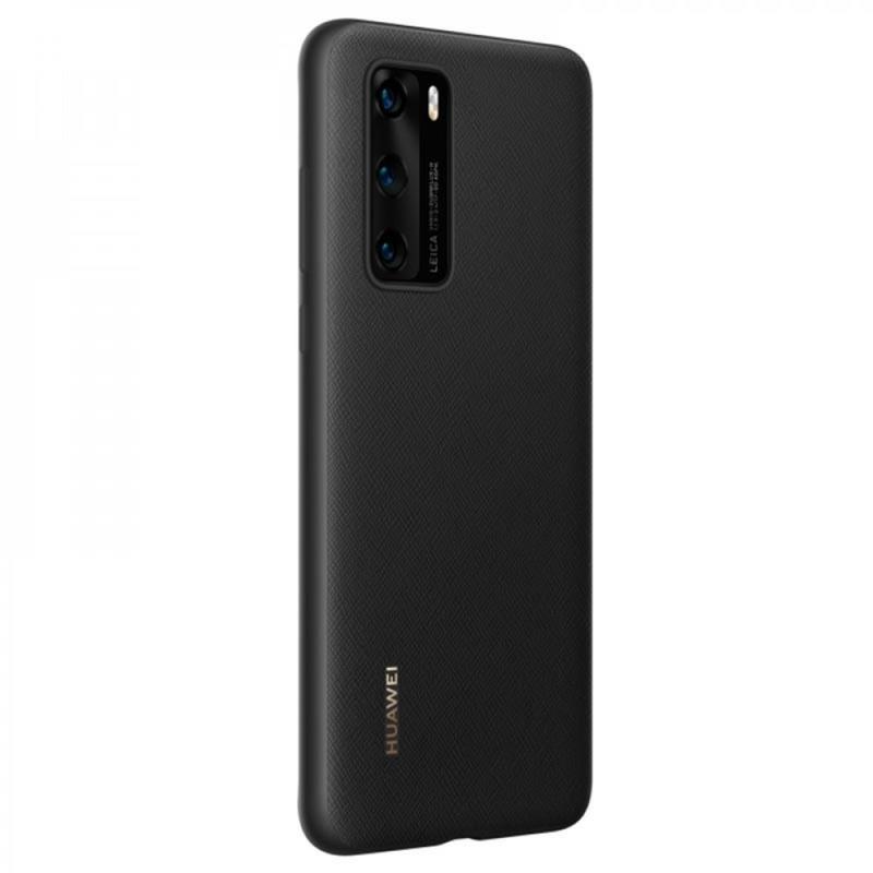 Huawei P40 PU Black Mobile Phone Case