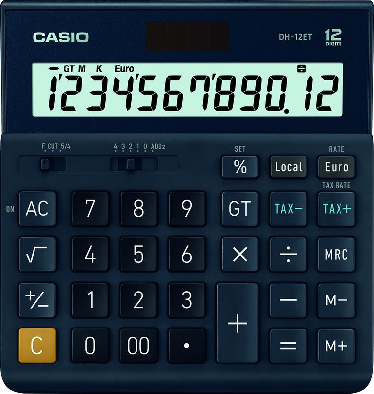 Casio DH-12ET 12 Digit Desktop Calculator Black