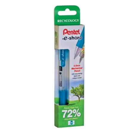 Pentel E Sharp Mechanical Pencil HB 0.5mm Lead Assorted Colour Barrel (Pack 2)
