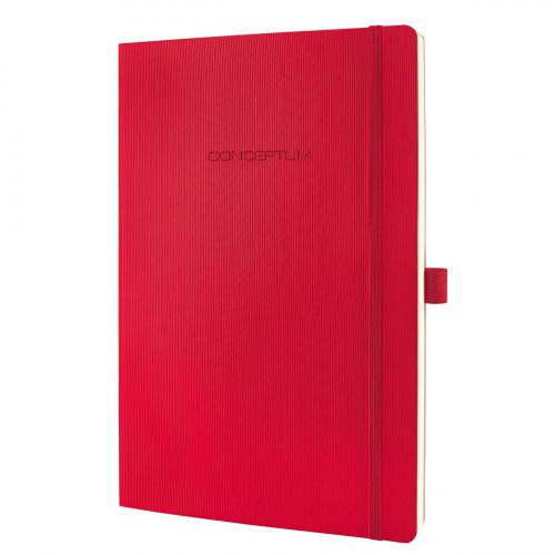 Sigel CONCEPTUM A4 Casebound Soft Cover Notebook Ruled 194 Pages Red 3 for 2 Offer