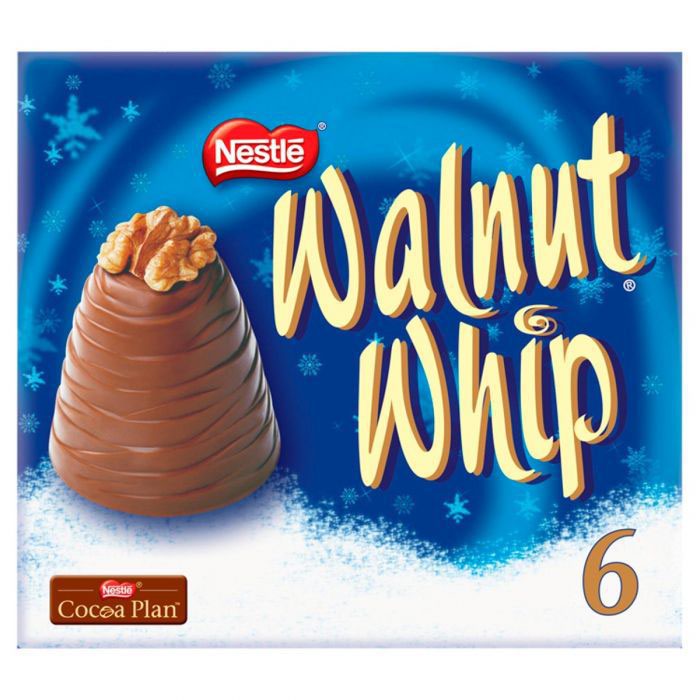 Sweets / Chocolate Walnut Whip 6 Pack (Pack 180g) 12275880