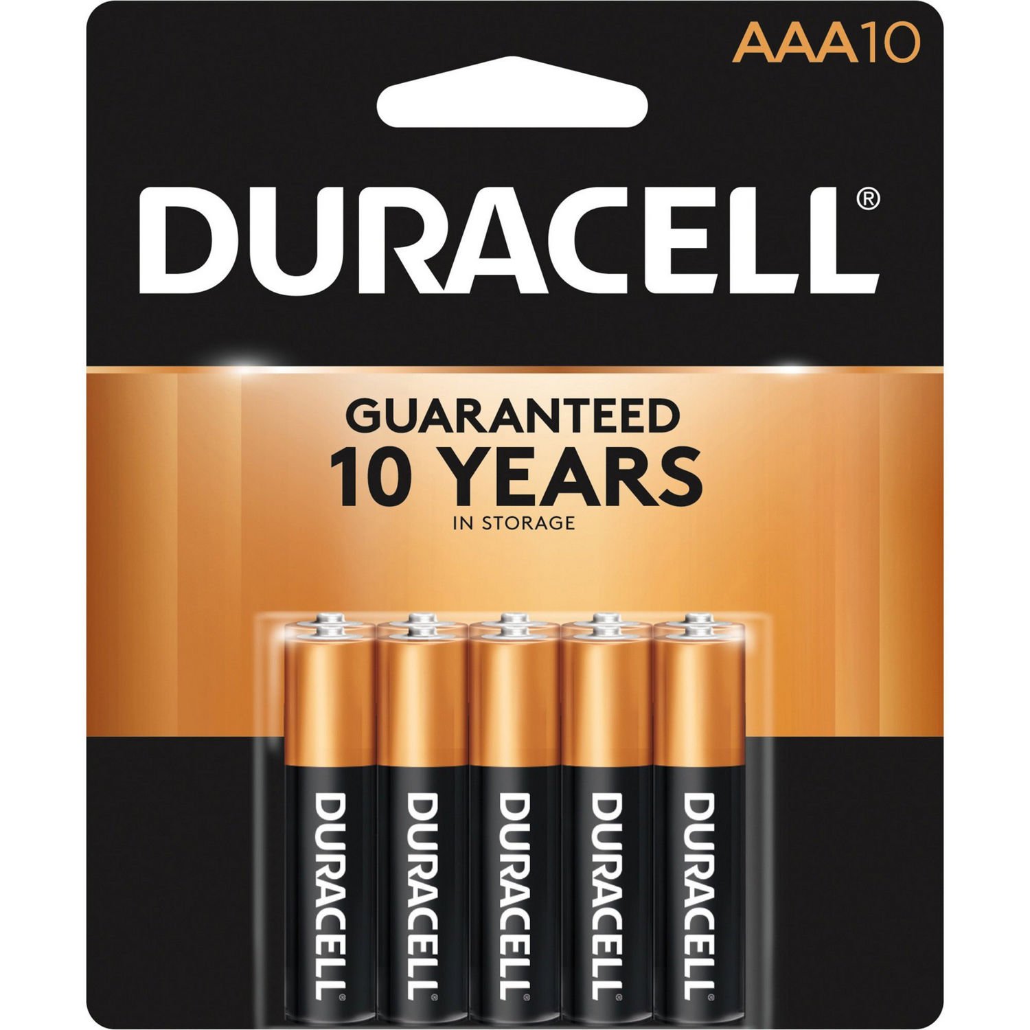 DURACELL PLUS AAA BATTERY PACK OF 10