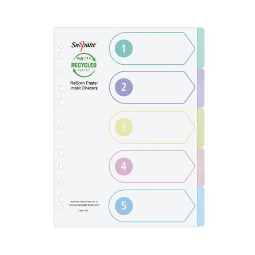 GRS REBORN INDEX DIVIDERS - 5 PART A4 PA