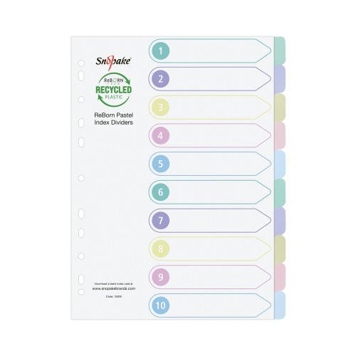GRS REBORN INDEX DIVIDERS - 10 PART A4 P