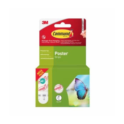 COMMAND PACK OF 48 SMALL POSTER STRIPS V