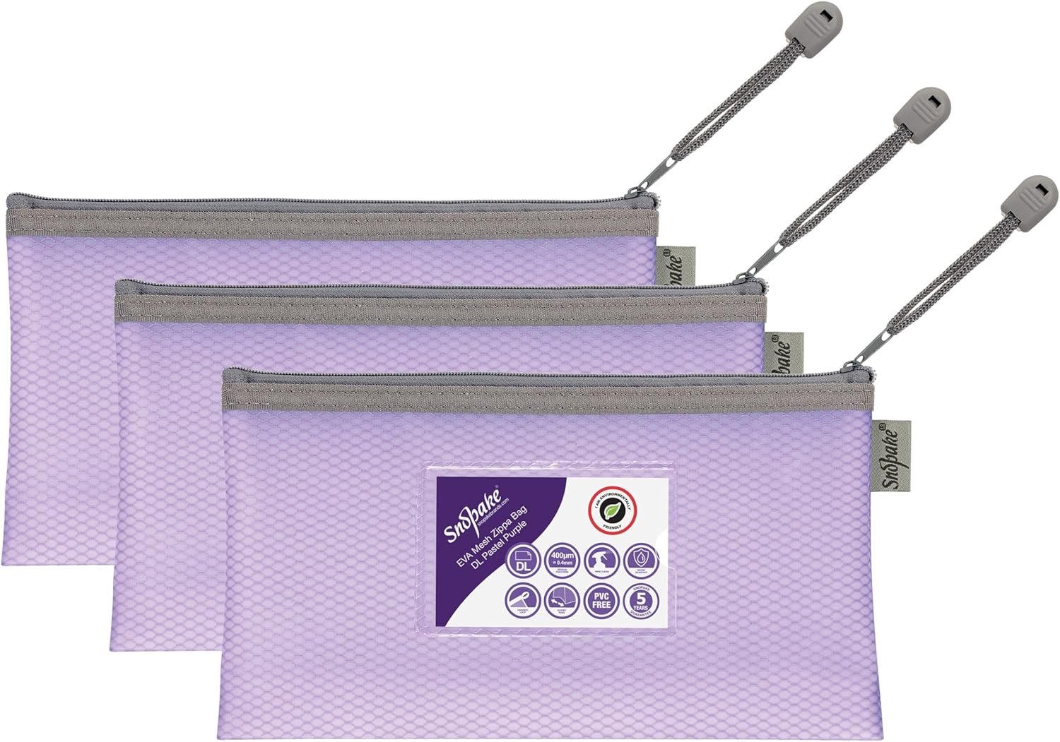EVA PASTEL MESH HC DL ZIPPA BAG - PURPLE