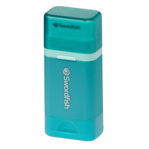 COMBO SHARPENER & ERASER TURQUOISE BLIST