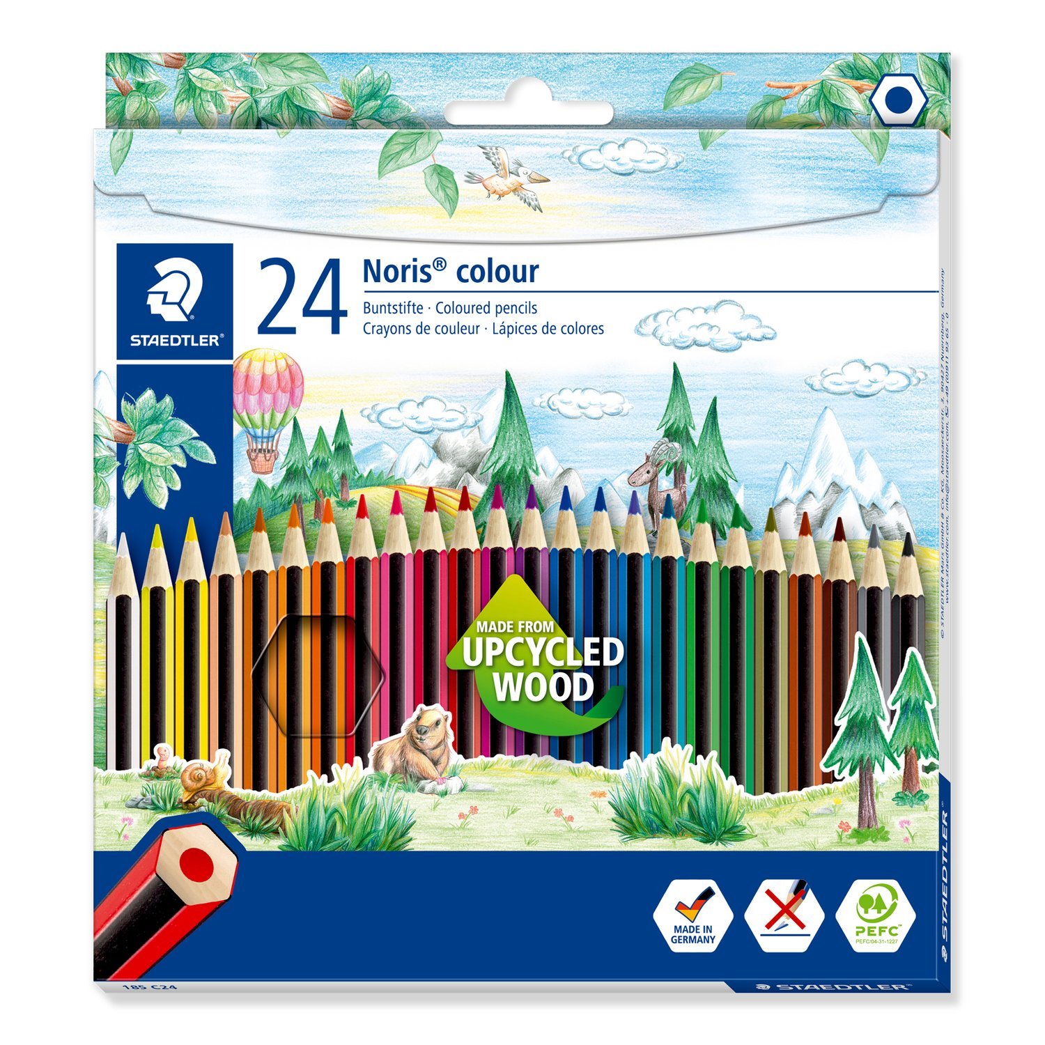 STAEDTLER NORIS COLOUR PENCILS BOX PK24