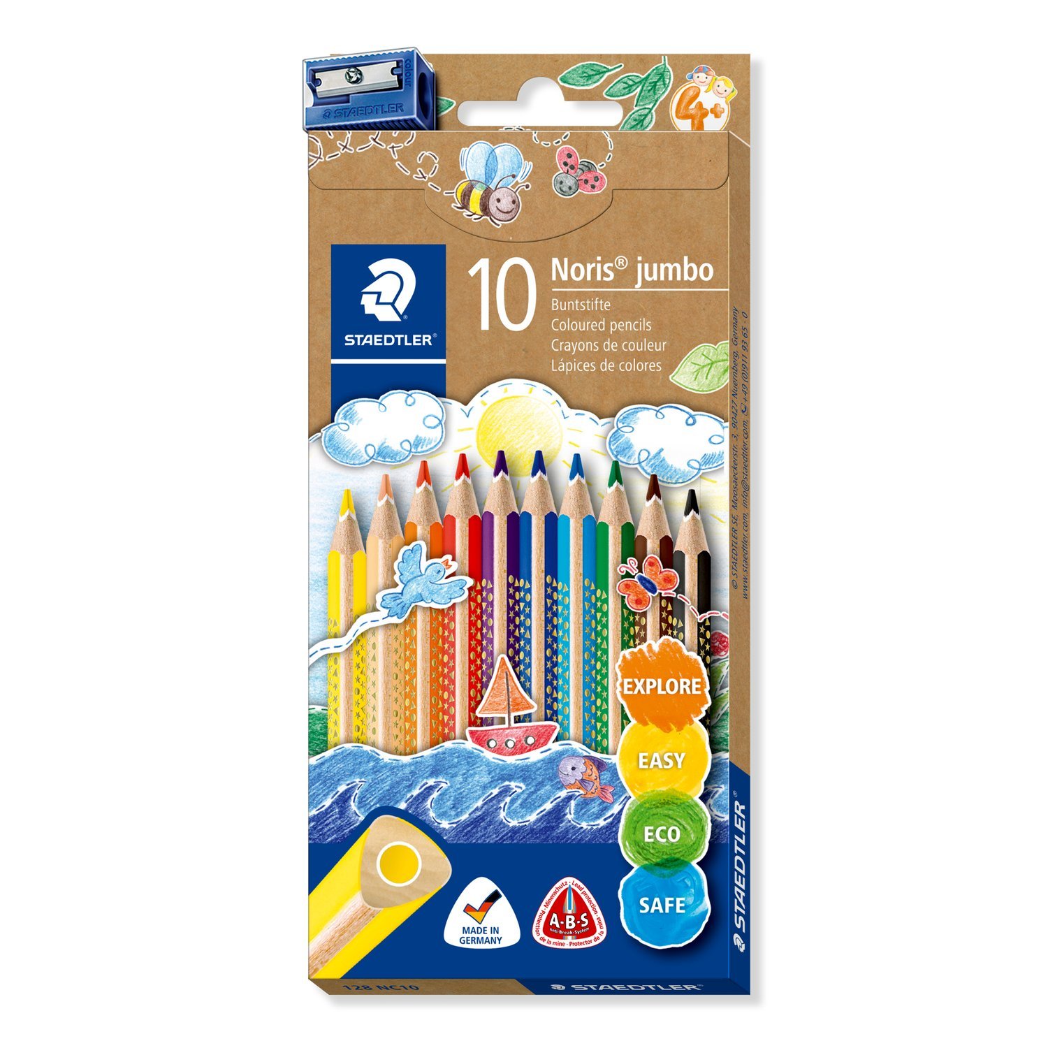 STAEDTLER NORIS JUMBO ASSORTED PENCIL PK