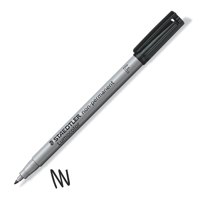 Staedtler Lumocolor OHP Pen Non-Permanent Fine 0.6mm Line Black (Pack 10)