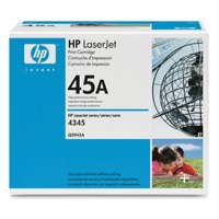 HP 45A Black Standard Capacity Toner Cartridge 18K pages for HP LaserJet MFP M4345 /M4345x/M4345xs/ M4345xm - Q5945A