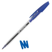 Bic Cristal Clic Retractable Ballpoint Pen 1.0mm Tip 0.4mm Line Blue (Pack 20)