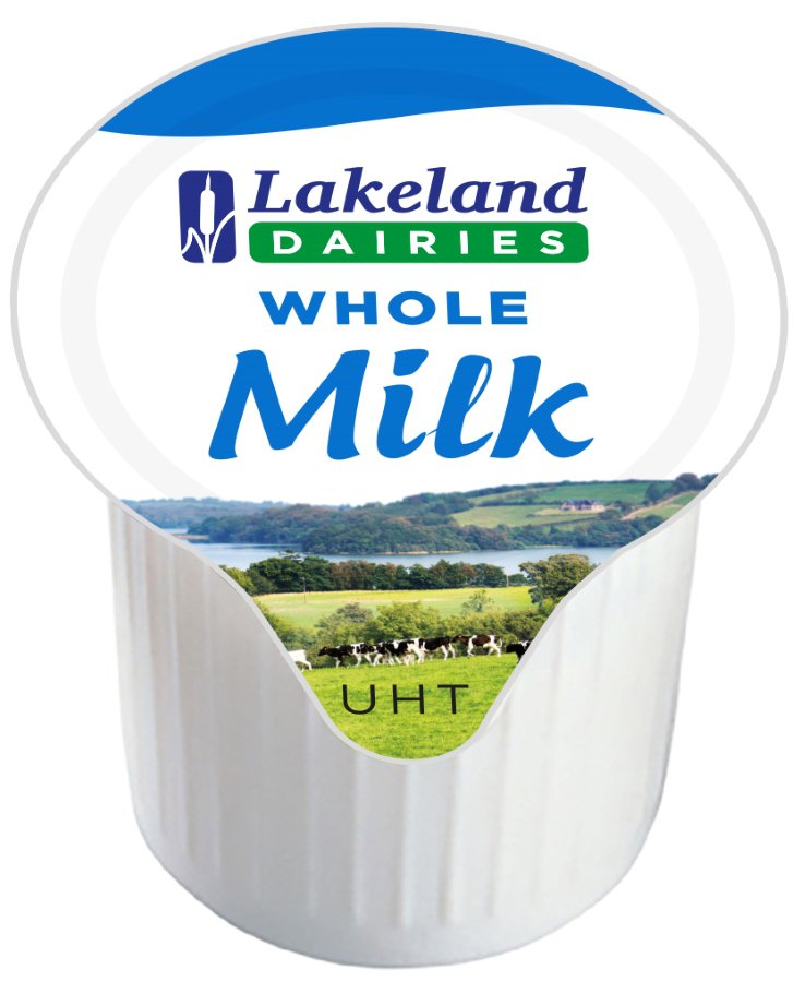 Milk Lakeland Full Fat Long Life Milk Pot 14ml (Pack 120)
