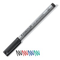 Non-Permanent Markers Staedtler Lumocolor OHP Pen Non-Permanent Medium 0.8mm Line Black (Pack 10)