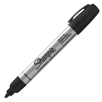 Sharpie Pro Metal Barrel Permanent Marker Bullet Tip 1.0mm Line Black (Pack 12)