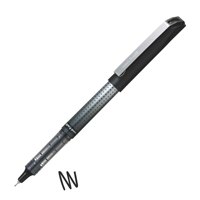 Uni+UB-185S+Eye+Needle+Extra+Fine+Rollerball+Pen+Line+Width+%280.4mm%29+Tip+Width+%280.5mm%29+Black+%28Pack+of+14+Pens%29