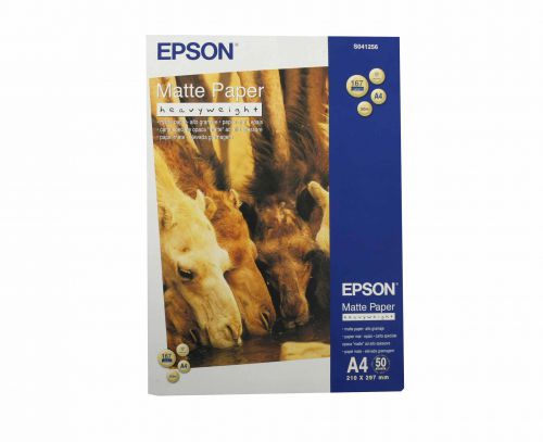 Photo Paper Epson A4 Matte Heavyweight Paper 50 Sheets - C13S041256