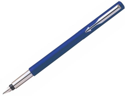 Fountain Pens Parker Vector Fountain Pen Blue/Stainless Steel Barrel Blue Ink