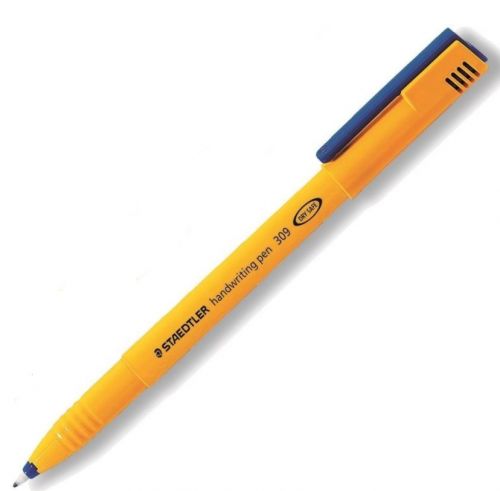Fineliner Pens Staedtler Handwriting Pen 0.6mm Line Blue (Pack 10)