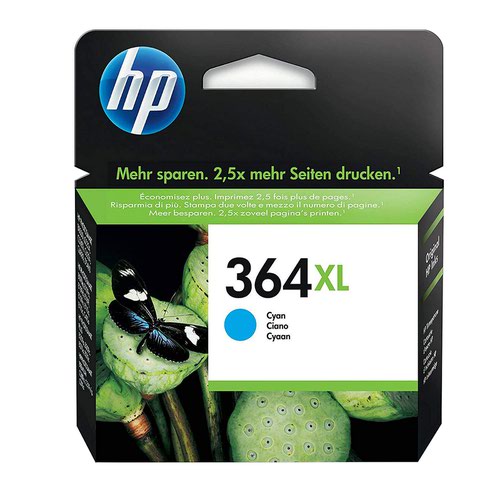HP+364XL+Cyan+Standard+Capacity+Ink+Cartridge+7ml+-+CB323E