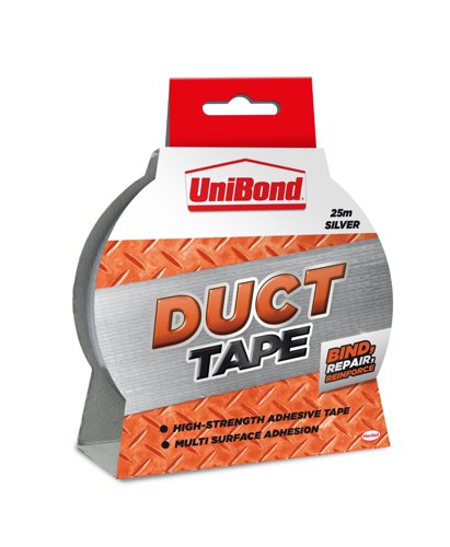 UniBond+Duct+Tape+High+Strength+Adhesive+Tape+50mm+x+25m+Silver+%28Roll%29+-+2675518
