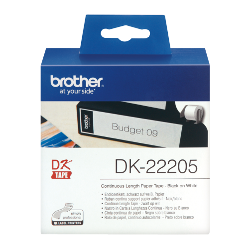 Brother DK22205 Continuous Paper Roll 62mmx30m