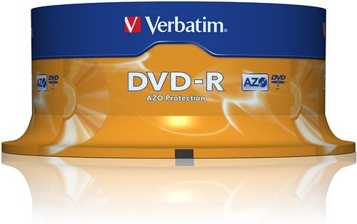 Verbatim DVD-R 4.7GB Spindle pack of 25 - 43522